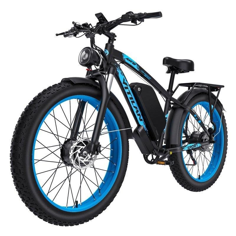 Bicicleta Eléctrica Vitilan H5 1000W Doble Motor Batería 52V 25Ah
