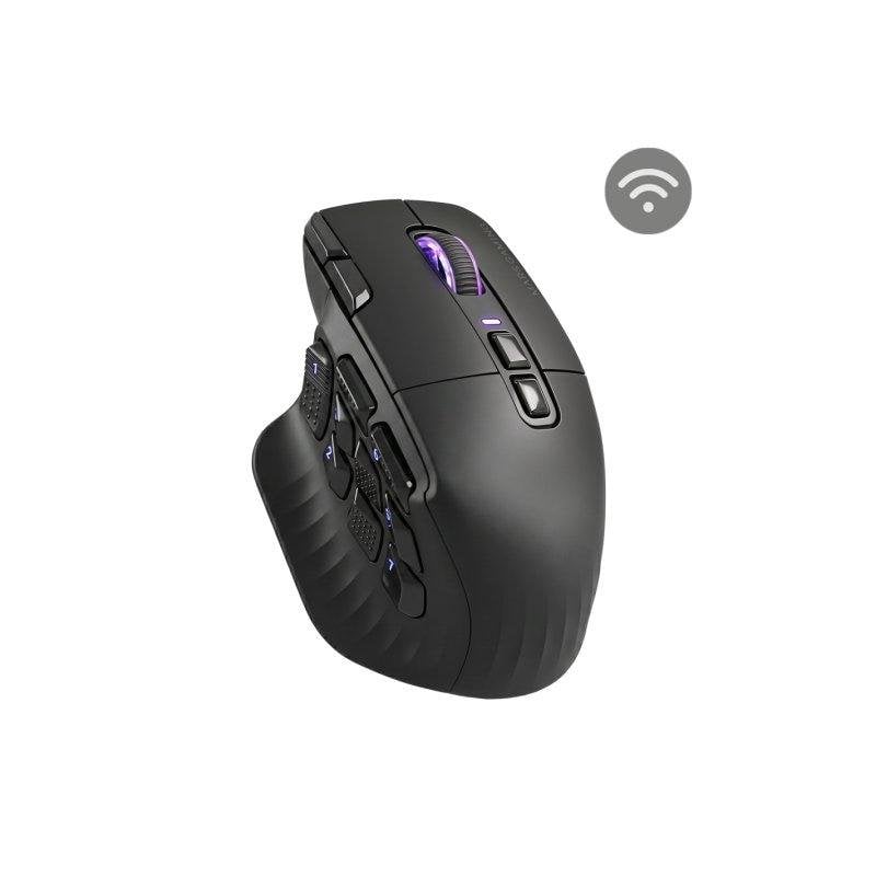 Rato Mars Gaming MMWHEX16 Tri-mode 24000 DPI 16 Botões Preto
