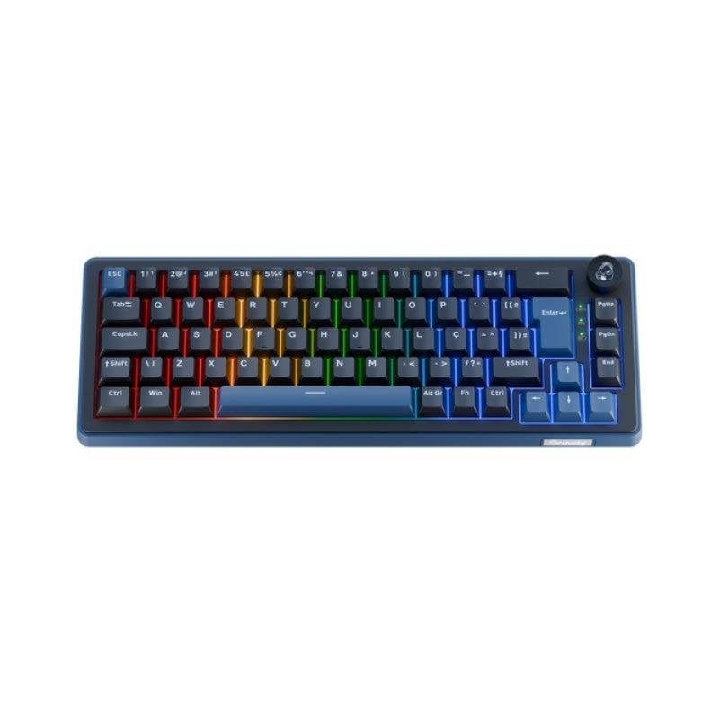 Teclado Ducky OK-M 68 Compacto 65% Tri-mode Hot-swap RGB Táctil (pt)