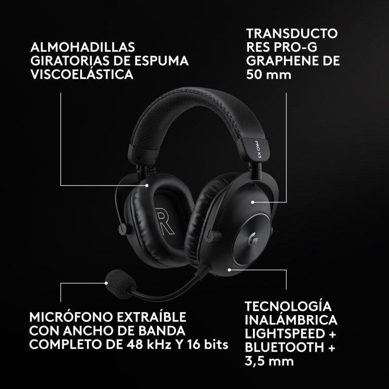 Casque gaming Logitech G PRO X3 LIGHTSPEED sans fil Bluetooth USB Noir