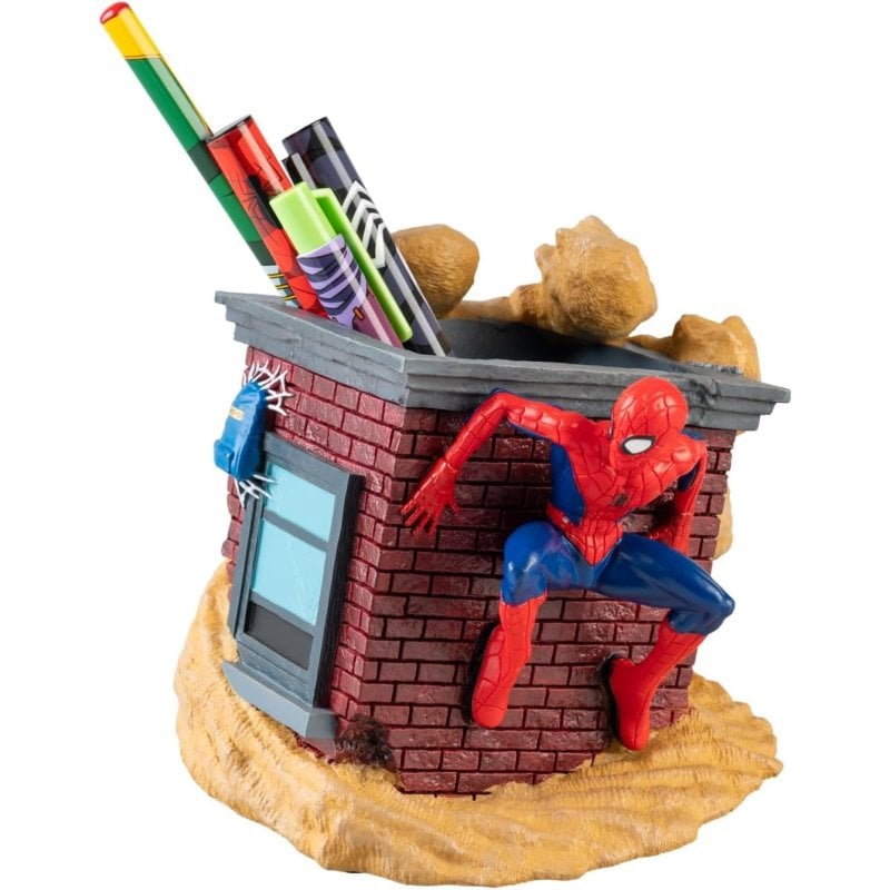 Set De Escritura Con Lapicero 3d Spider-man Vs Sandman Marvel