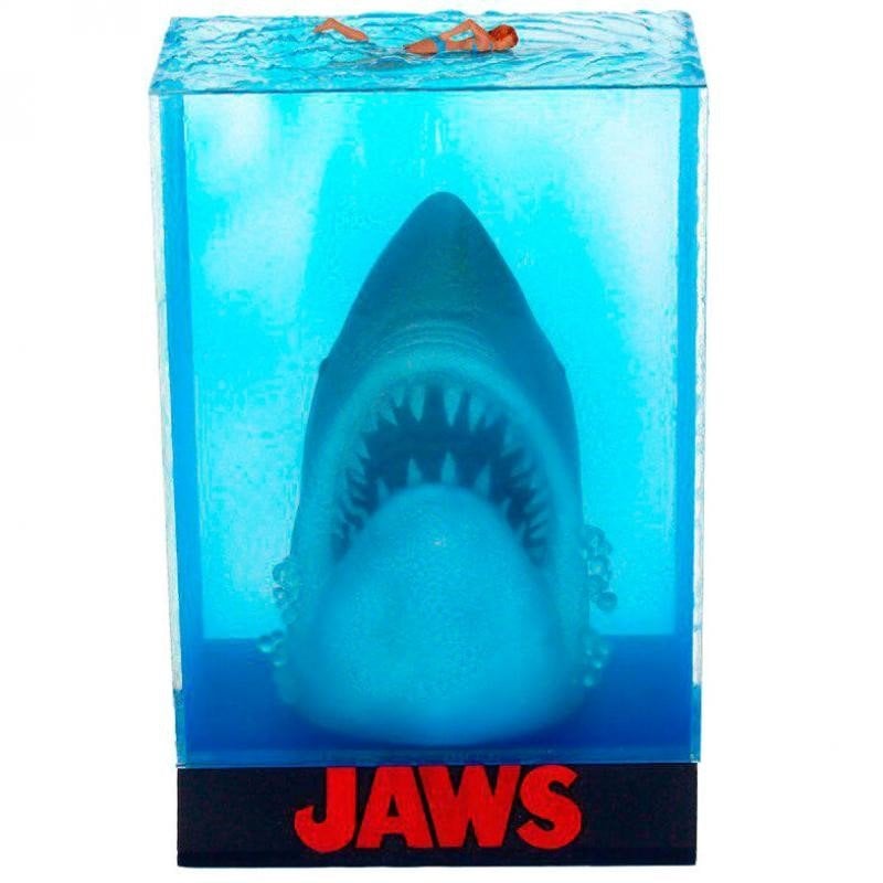 Figura Tiburón Cartel Póster 3d Diorama 28 Cms