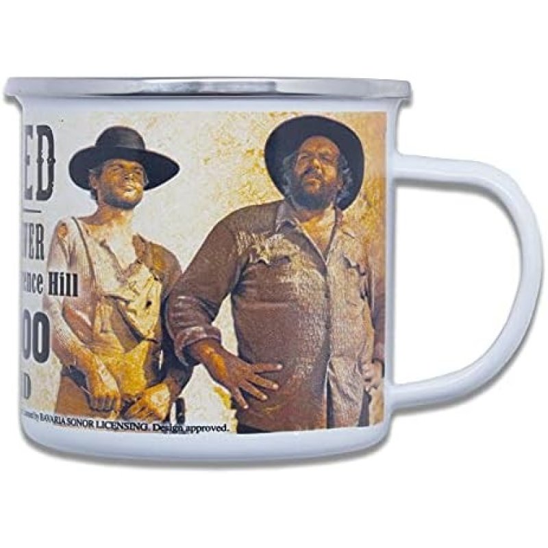 Taza Bud Spencer & Terence Hill Wanted Metálica 330 Mls