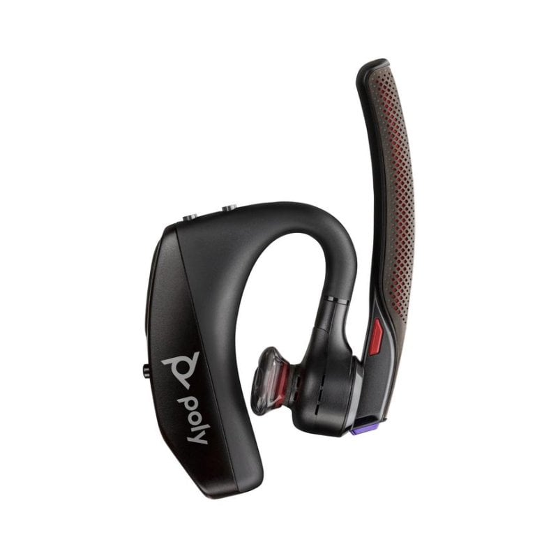 Auriculares HP Poly Voyager 5200 inalámbricos Bluetooth con cancelación de ruido, micrófono y uso oficina, negros