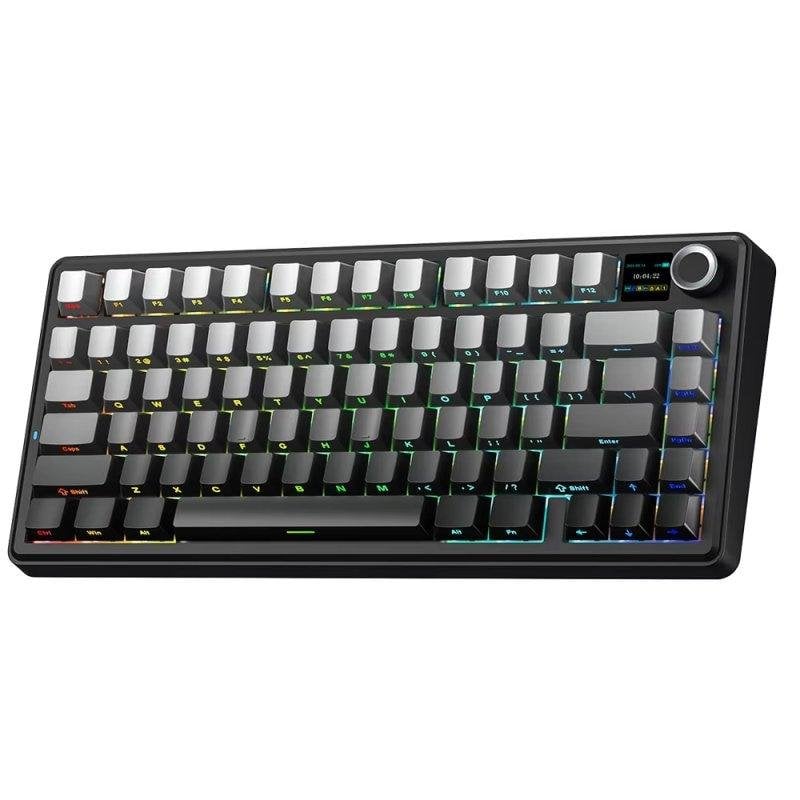 Tastatur Aula F75 Max Mechanisch Kabellos Bluetooth 2.4G Gasket RGB LCD Display