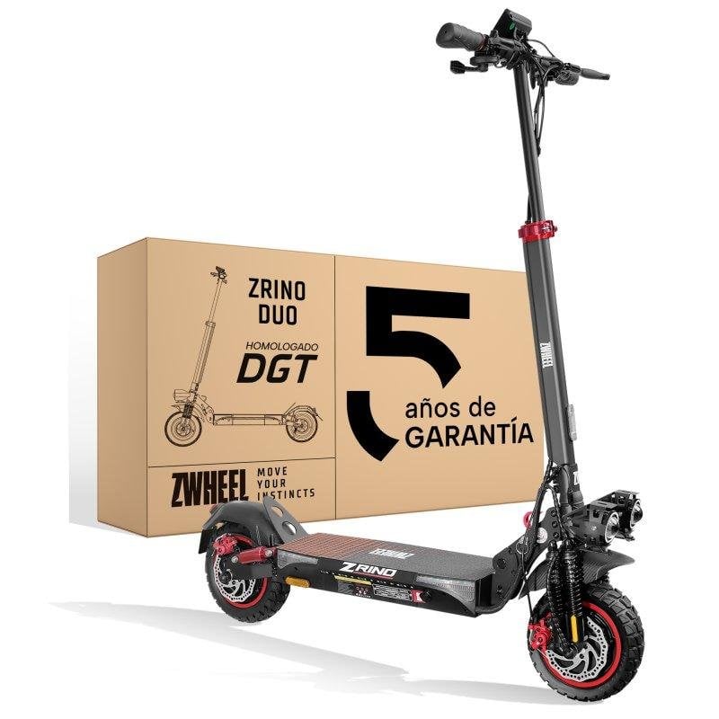 Patinete eléctrico Zwheel ZRino Duo Max T 1000W 70km Doble suspensión Negro