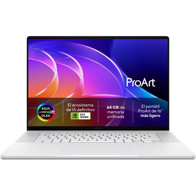 Portátil Asus ProArt P16 OLED 16" NVIDIA RTX Spark N1X 64GB 1TB SSD Blackwell RTX Windows 11 Home