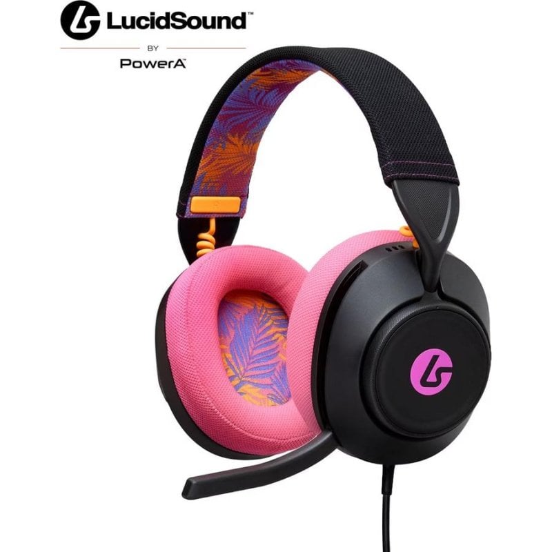 Auriculares PowerA LucidSound LS10 con cable USB, Over Ear, micrófono y volumen, negro