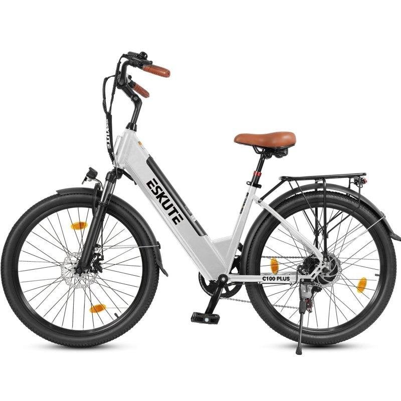 Bicicleta eléctrica Eskute C100 Plus Motor 250W Batería 36V 13Ah Neumáticos 26"