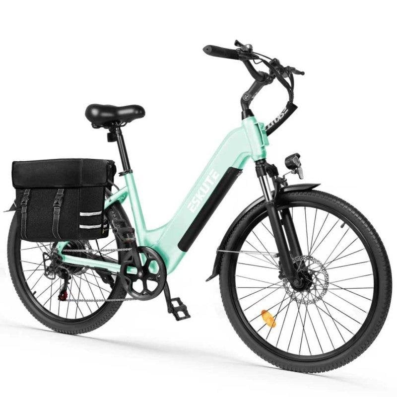 Bicicleta eléctrica ESKUTE C202 Motor 250W Batería 48V 17.5Ah 26" Verde