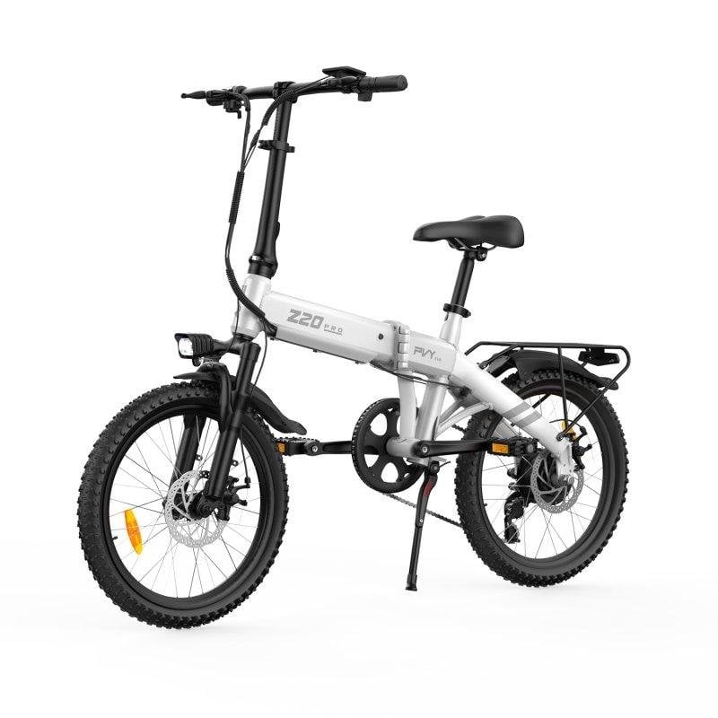 Bicicleta eléctrica plegable PVY Z20 Pro Evo Motor 250W Batería 36V 14.5Ah Blanco