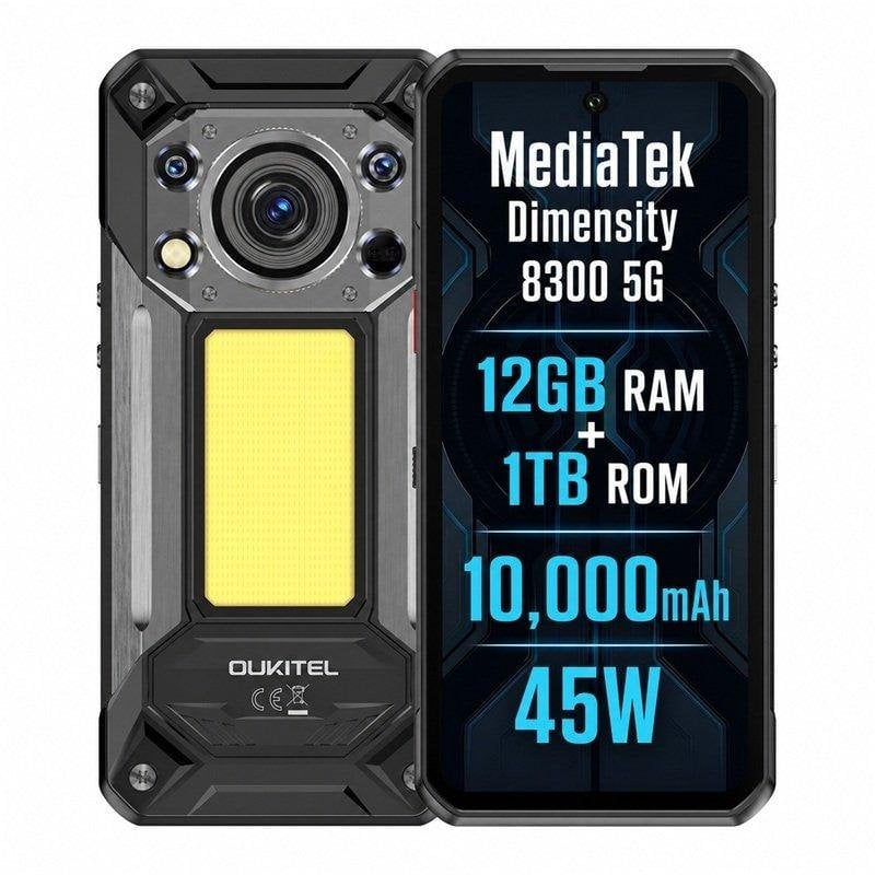 Oukitel WP500 5G 12GB 1TB 6,8" Negro batería 10.000 mAh
