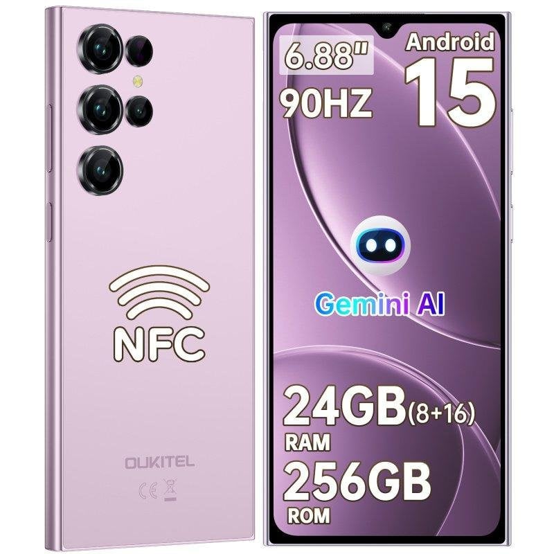 Oukitel C61 Pro 4G 8GB 256GB 6.88" Morado