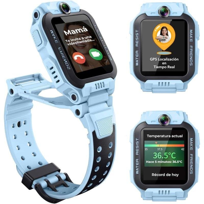 Imoo 2026Z7BLUE GPS 1,41" Azul Correa Cuero Talla única