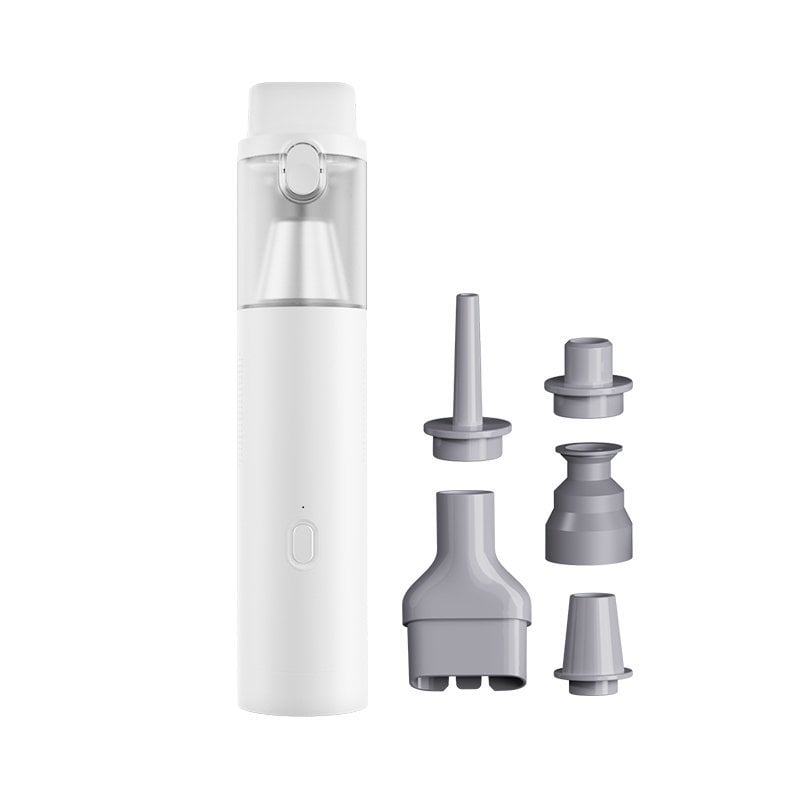Aspirador de Coche sin Cables, 40kPa, succión/soplado, carga USB-C, portátil, blanco