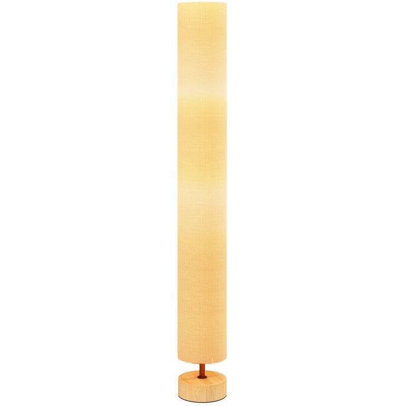 Lámpara de pie Homcom pantalla lino beige dos casquillos E27
