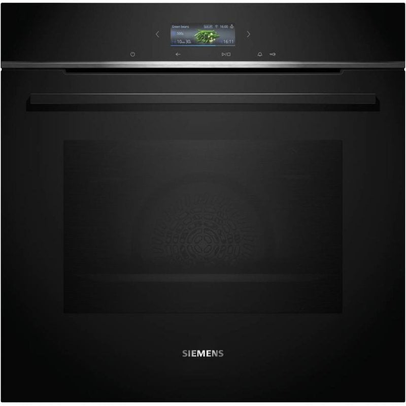 Forno Multifunções Siemens iQ500 HB772A1B1 Pirolítico+Hidrolítico 71L 60cm A+ AirFryer WiFi Preto