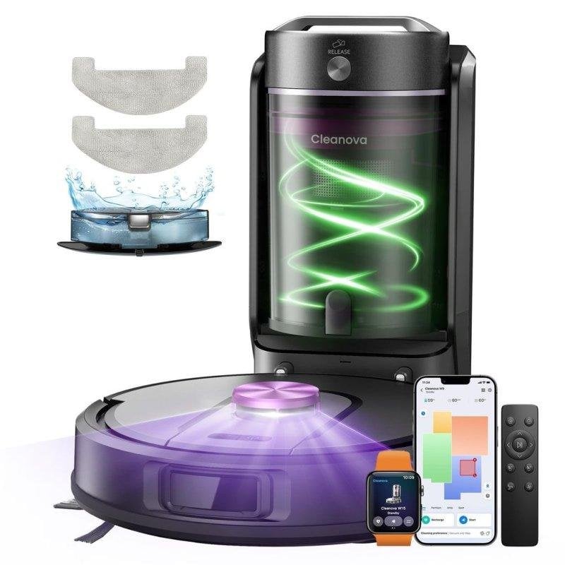 Robot Aspirador Vactidy W15+ con Autovaciado Navegación LiDAR 10.000 Pa
