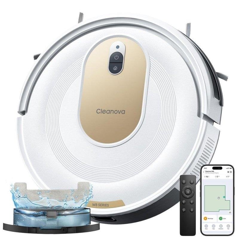 Robot Aspirador Nobrand Vactidy W8 Navegación Giroscópica 5000 Pa 150 Minutos