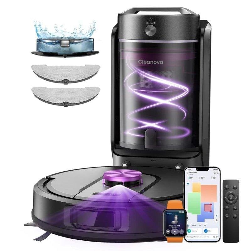 Robot Aspirador Vactidy W15 Navegación LiDAR con Autovaciado 10.000 Pa control por app