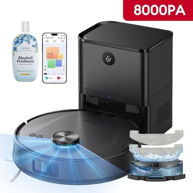 Robot Aspirador Nobrand Ultenic T20UL Pro con Autovaciado Navegación Láser 8000 Pa