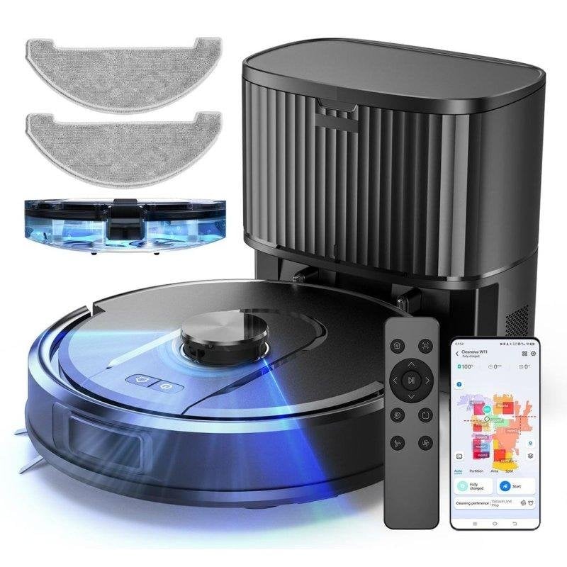 Robot Aspirador Vactidy W11 con Autovaciado Navegación LiDAR 5000Pa