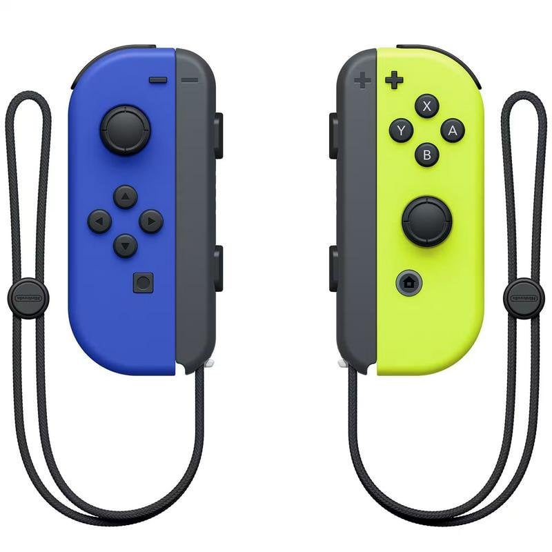 Pareja de Mandos Nintendo Joy-Con Azul y Amarillo Neón para Switch
