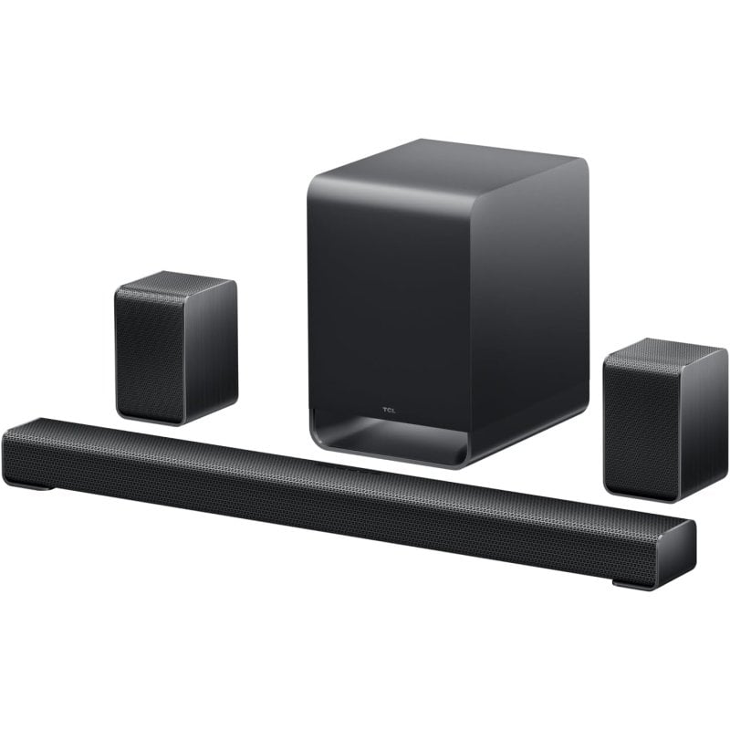 Barra de Sonido TCL S65K 5.1.2 580W Bluetooth 5.3 Subwoofer Inalámbrico Dolby Atmos