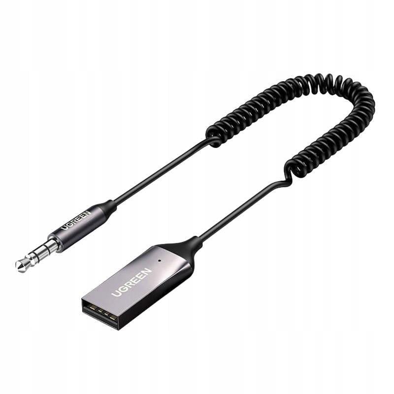 Adaptador Bluetooth 5.0 Ugreen CM309 Coche AUX USB con Micrófono