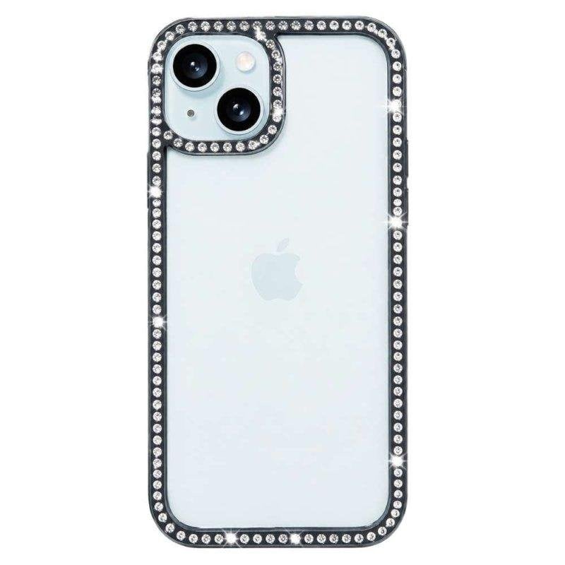 Funda para móvil La Casa de las Carcasas Bumper Perlitas Transparente Elegante para iPhone 13 Mini