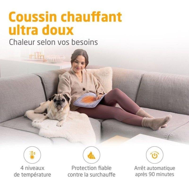 Coussin chauffant ultra doux MEDISANA HP 518 4 réglages - vue 2