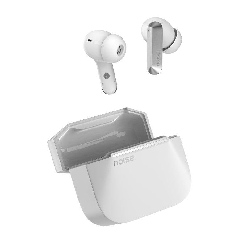 Auriculares Noise Alt Buds inalámbricos Bluetooth 5.3 con cancelación de ruido y micrófono, blancos