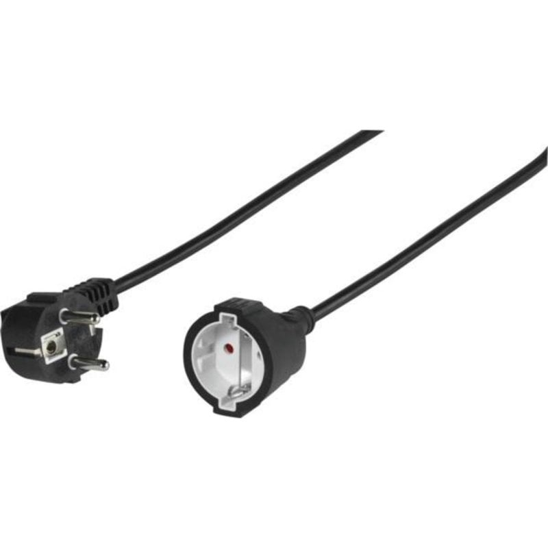 Alargador Vivanco VVELEXTSCH5016K 5 m 1 toma Tipo F Negro 1,5 mm²
