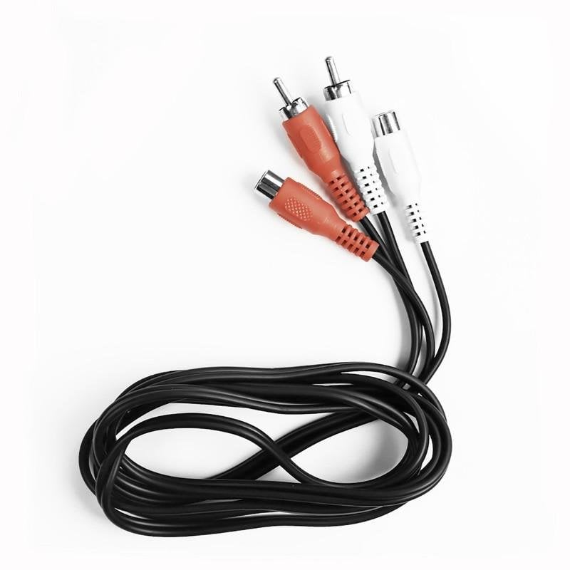 Cable de audio Ekon ECA2RCA18MF RCA macho-hembra 1,8 m negro