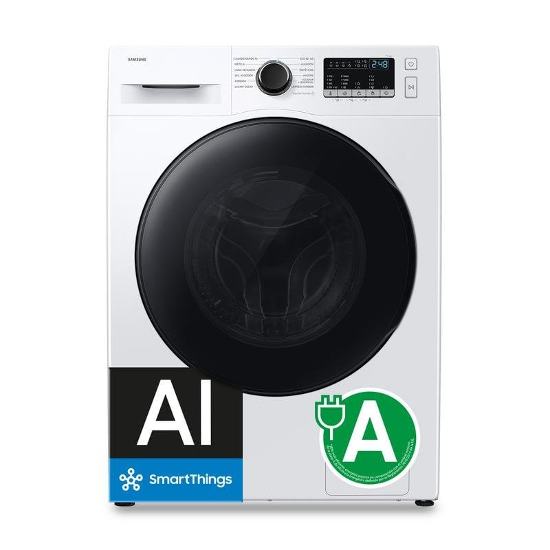 Lavasecadora Samsung 8kg A/E WD80HG4U04BEEC con motor Digital Inverter y vapor