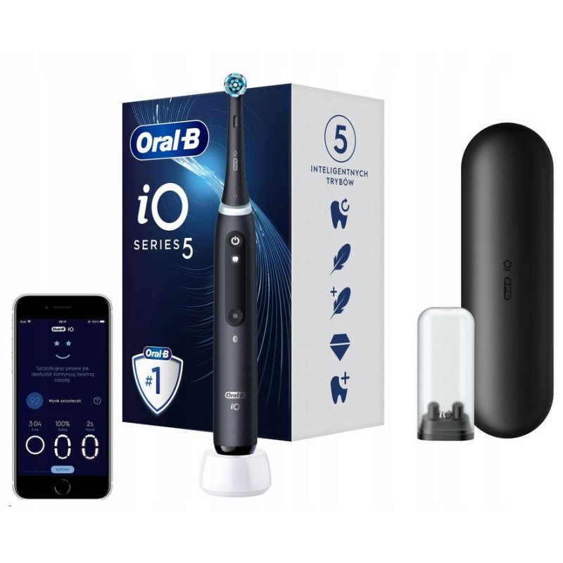 Oral-B iO5 brosse à dents électrique avec étui Quite White 1 pcs
