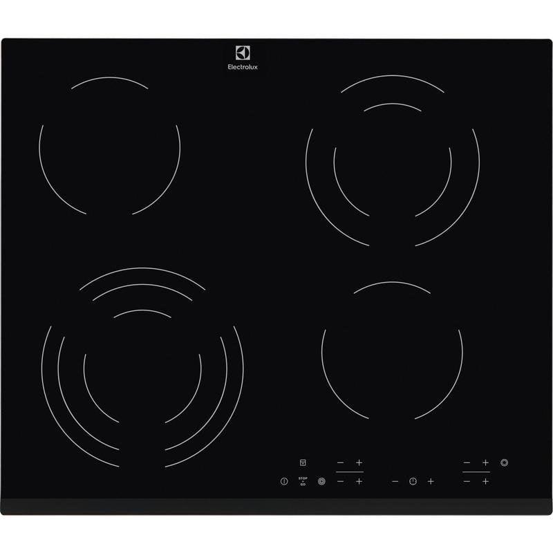 Placa vitrocerámica Electrolux EHF6343FOK Negro 60 cm 4 zonas Táctil