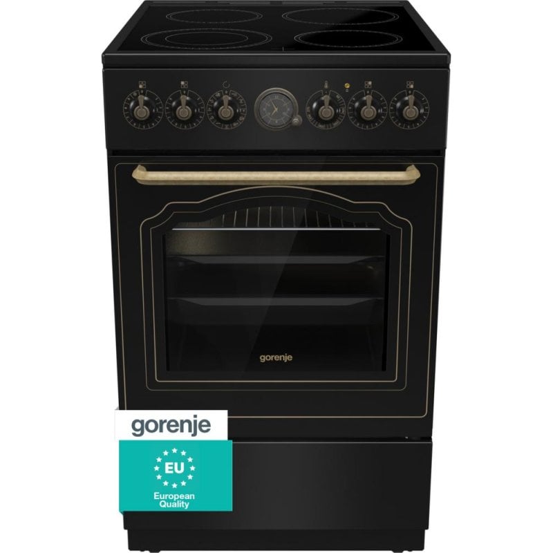 Cocina Gorenje GECS5B70CLB independiente 70L vitrocerámica negra eficiencia A