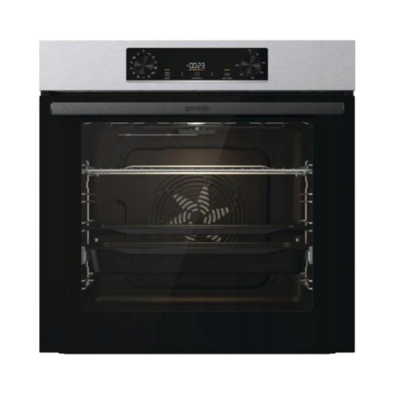 Horno Multifunción Gorenje BOSB6737E06X 77L 59,5cm Limpieza Manual A Vapor y Pizza Inox