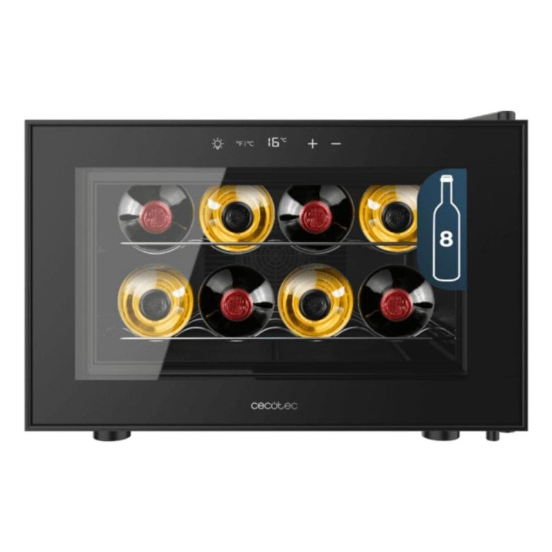 Vinoteca Cecotec Bolero GrandSommelier 800H CoolCrystal 8 Botellas 8-18°C