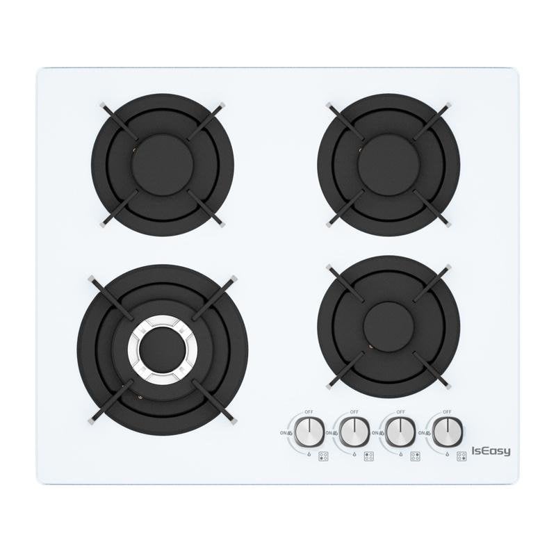 Placa de gas IsEasy MGBG-604B vidrio templado 4 quemadores