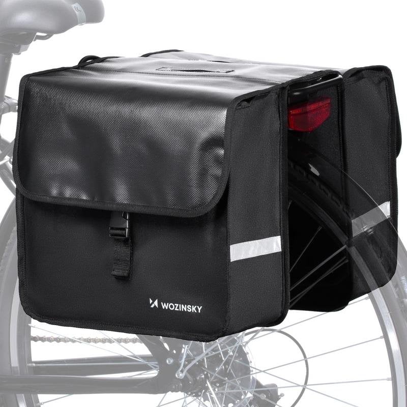 Bolsa de bicicleta Wozinsky WBB34BK 28L Poliéster Negro