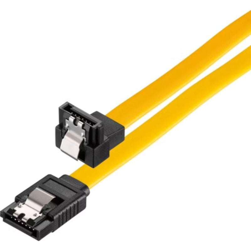 Cable SATA Sonero 50 cm amarillo con conector angulado