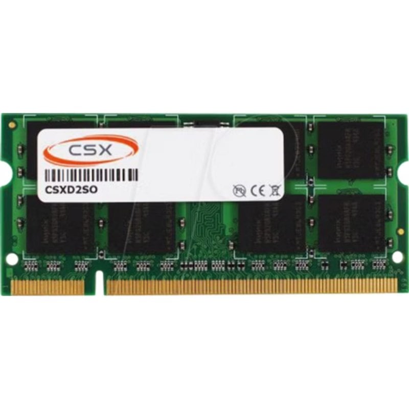Memoria RAM CSX 1GB 1x1GB DDR2 800MHz SO-DIMM CL6 para notebook