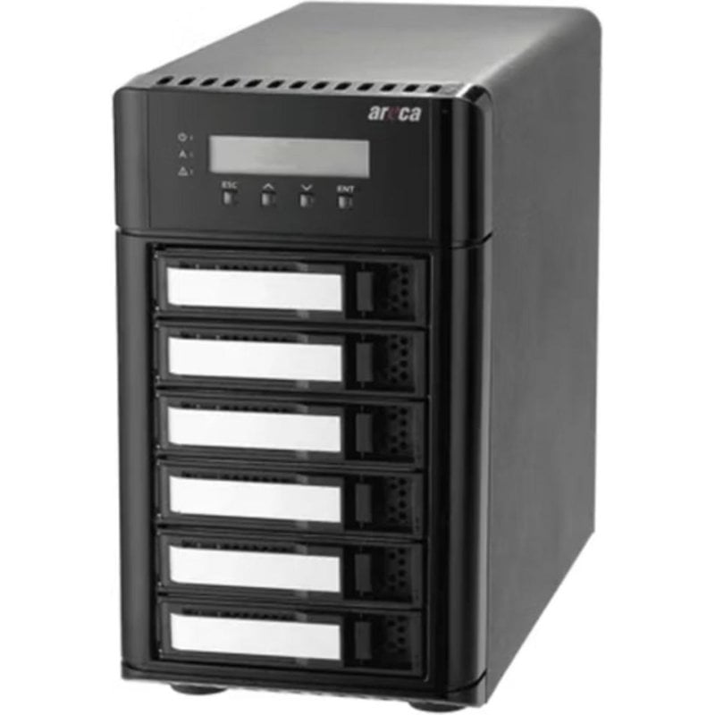 caja pc areca arc-8050t5u-6 hdd gehause thunderbolt 5 negro