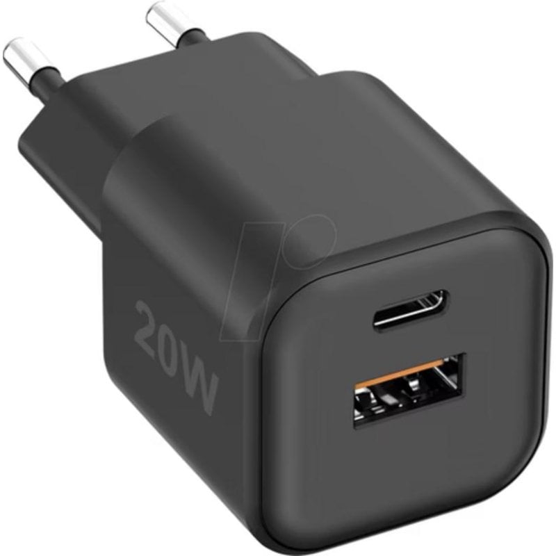 Cargador USB fontastic GaN 20W con USB-C PD y USB-A