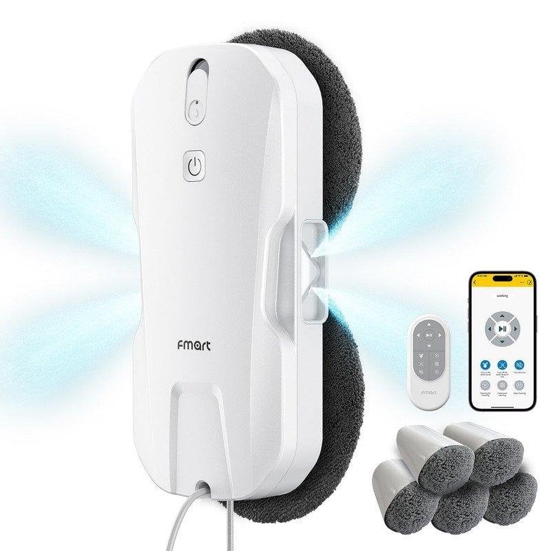 Robot Limpiacristales FMART T11 con Succión 5300Pa y Pulverización Ultrasónica