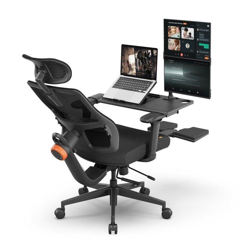 Silla Ergonómica Newtral MagicH-BP + Escritorio Desmontable LAPD Negra