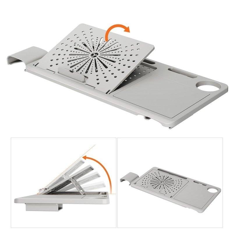 Escritorio desmontable Newtral LAPD para silla MagicH-BP/MagicH-BPro gris ángulo ajustable
