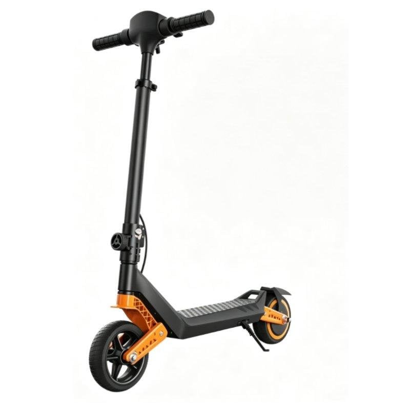Patinete eléctrico iScooter K6 150W Autonomía 9km Frenos dobles Ruedas macizas Naranja